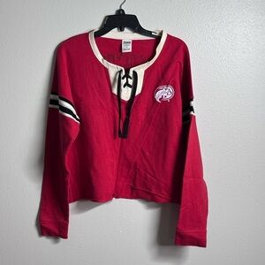 Pink Victoria’s Secret Women Houston Crop‎ Red Sweater size M